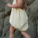 Lyle Halter Romper in Light Yellow