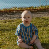 Toby Set in Vallarta Blue Vertical Stripe