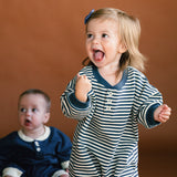 Ryan Jumpsuit in Pale Yellow Stripe