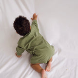 Harley Pocket Romper in Loden Green