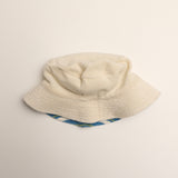 Blake Hat in Thin Blue Green Stripe