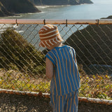 Jensen Set in Vallarta Blue Vertical Stripe