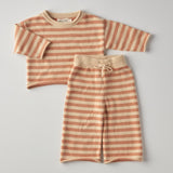 Quincy Knit Set in Vanilla Stripe