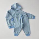 Jamie Set in Thin Bel Air Blue Stripe