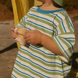 Toby Set in Blue Green Stripe