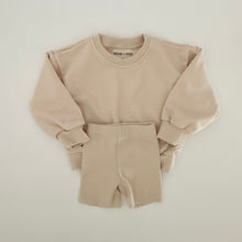 Load image into Gallery viewer, Hollis Sweatshirt Set in Cream
