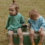 Graham Romper in Mineral Green