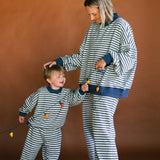 Julian Toddler Set in Blackthorn Berry Stripe