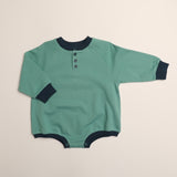 Graham Romper in Mineral Green