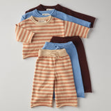 Quincy Knit Set in Vanilla Stripe