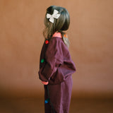 Julian Toddler Set in Deep Plum