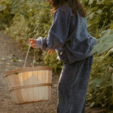 Daryl Set in Thin Purple Ash Stripe