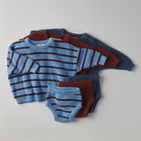 Jesse Set in Bitter Chocolate Stripe
