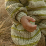 Morgan Set in Light Green Stripe