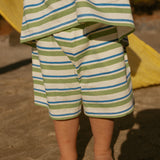 Toby Set in Blue Green Stripe