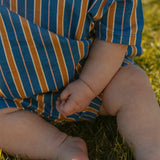 Toby Set in Vallarta Blue Vertical Stripe