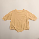 Harley Pocket Romper in Yellow