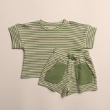 Lennon Set in Aspen Green Stripe