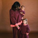 Julian Toddler Set in Deep Plum