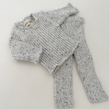 Load image into Gallery viewer, Indiana Ribbed Knit Set in Speckled White
