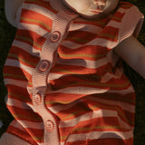Thayer Jumpsuit in Red Blossom Stripe