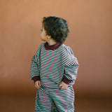 Julian Toddler Set in Dust Blue Stripe