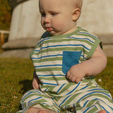 Jensen Set in Blue Green Stripe