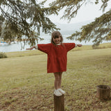 Kelsey Dress in Clay Red