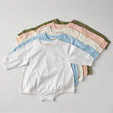 Harley Pocket Romper in Peach Powder