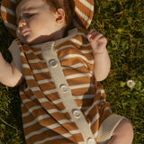 Thayer Jumpsuit in Apple Cinnamon Stripe