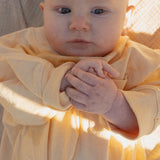 Harley Pocket Romper in Yellow
