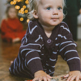 Cameron Jumpsuit in Blackberry Stripe