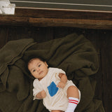 Cory Pocket Romper in Vanilla Ice