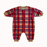 Danni Jumpsuit in Mars Red Plaid