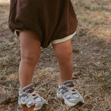 Graham Romper in Chocolate