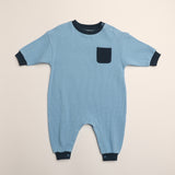 Sammy Romper in Dusk Blue
