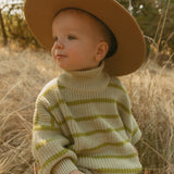 Morgan Set in Light Green Stripe