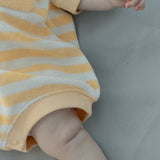 Callie Romper in Yellow Stripe