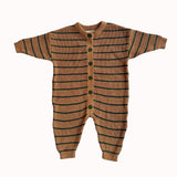Cameron Jumpsuit in Brown Sugar Stripe