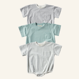 Cory Pocket Romper Bundle - Blues