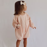 Harley Pocket Romper in Peach Powder