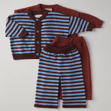 Finley Set in Bitter Chocolate Stripe