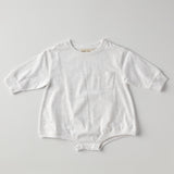 Harley Pocket Romper in Heather Grey