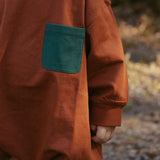 Harley Pocket Romper in Sequoia