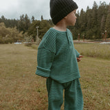 Micky Set in Thin Green Stripe