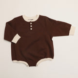 Graham Romper in Chocolate
