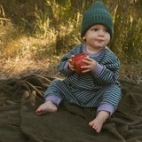 Marlowe Jumpsuit in Purple Ash Stripe