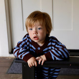 Finley Set in Bitter Chocolate Stripe