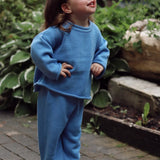 Quincy Knit Set in Bel Air Blue