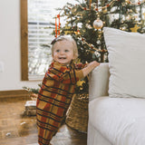 Danni Jumpsuit in Mars Red Plaid